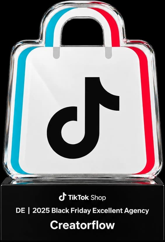 Black Friday Excellent Agency TikTok Shop Award: DE 2025 Black Friday Excellent Agency, Creatorflow