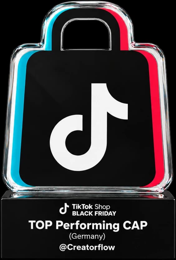 TOP Performing CAP TikTok Shop Black Friday Award: TOP Performing CAP (Germany), Creatorflow